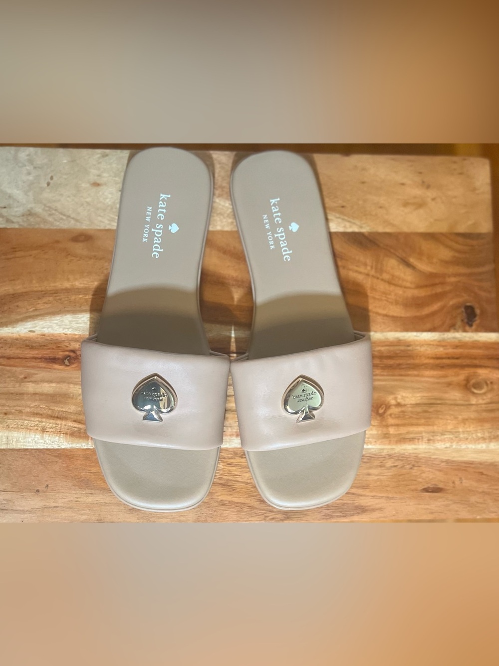 kate Spade Kendall Smooth Leather Slide Sandal